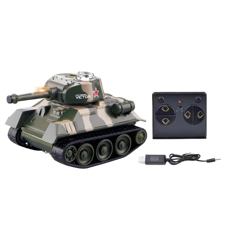 1:100 Mini Tiger RC Stridsvogn – Fjernstyrt Modelltank | Elektronisk Militærleke for Barn
