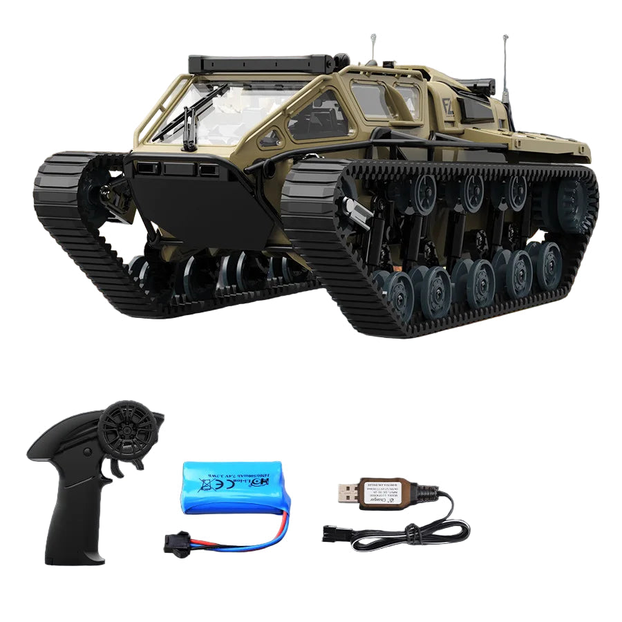 JJRC C8812 RC Stridsvogn – 2.4GHz Beltedrevet Fjernstyrt Bil | 360° Rotasjon & Offroad Driftbil for Barn