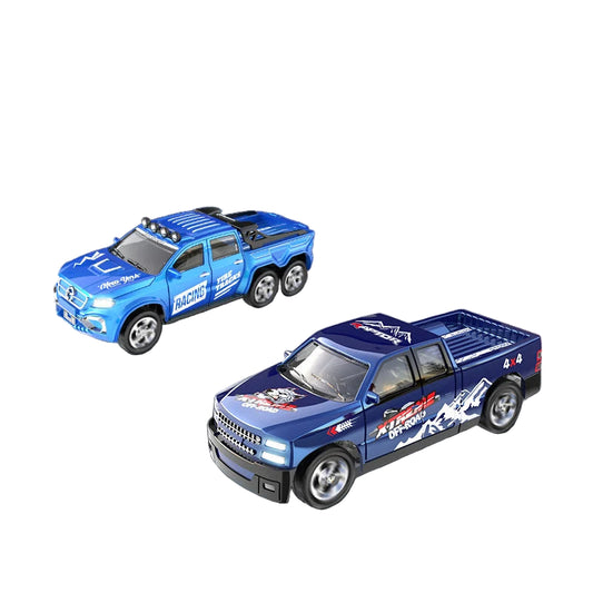 1:64 RC Mini Offroad-bil i Metall – Fjernstyrt Modellbil med Justerbar Fart & Tilhenger