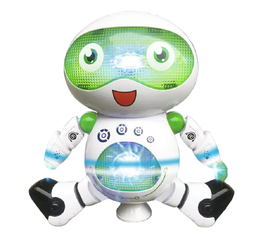 Dansende Robot med Lys & Musikk – 360° Interaktiv Leke | Batteridrevet Gave til Barn