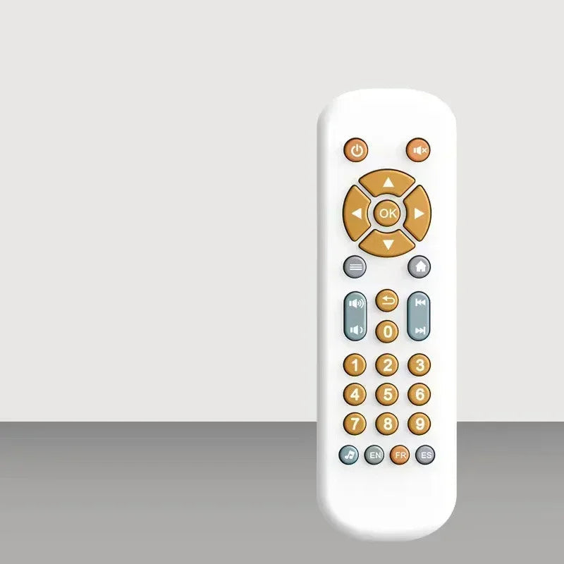 Babyleke Fjernkontroll med Lys & Musikk – Sanseleke for Barn 1–3 år | Lærerik & Morsom TV-Kontroll