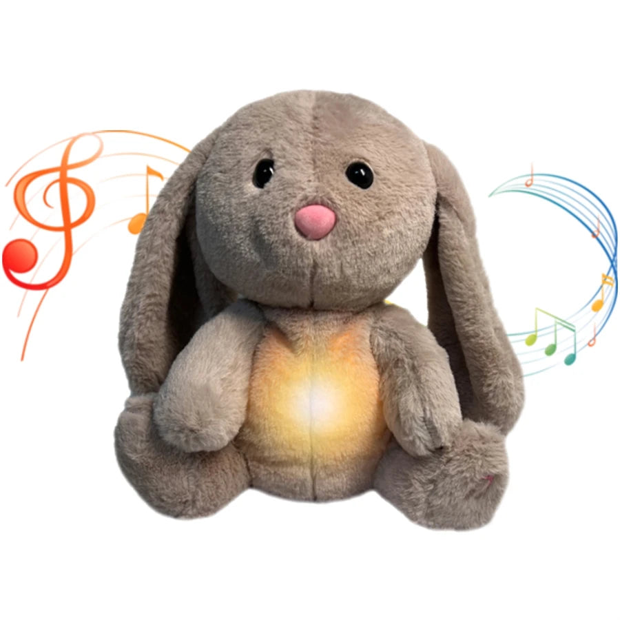 Pustende Teddybjørn 30 cm – Interaktiv bamse med musikk, lys og 4 rytmenivåer