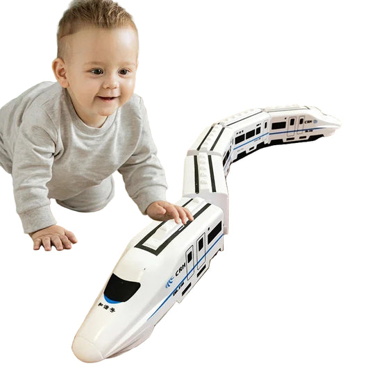 Elektrisk Toglekesett med Lys & Lyd – DIY Høyhastighetstog | Pedagogisk Byggesett for Barn