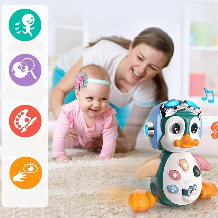 Musikalsk Pingvin – Krypende & dansende babyleke med lys (fra 6 mnd)