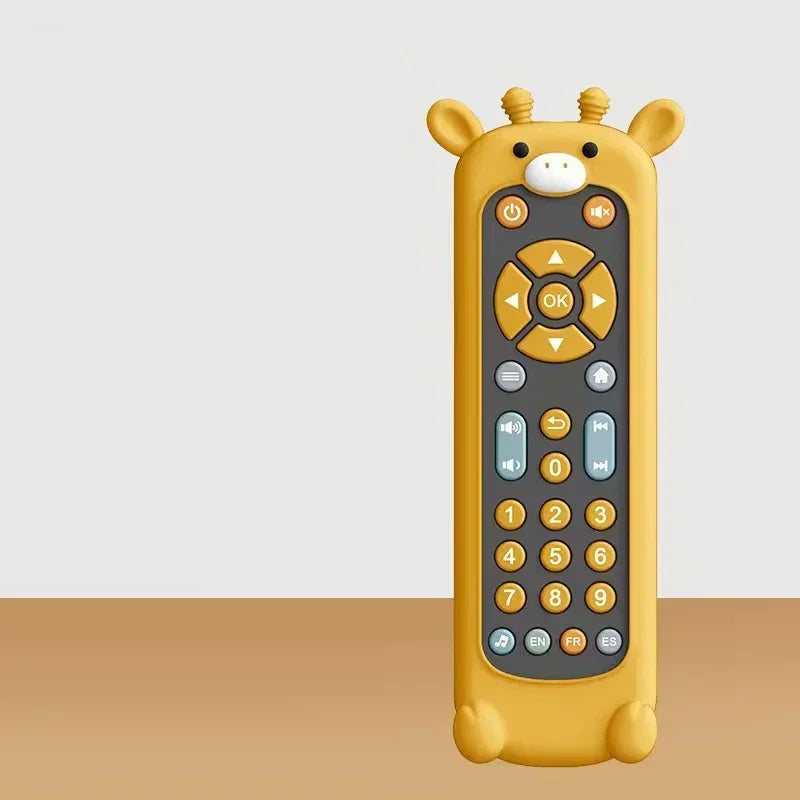 Babyleke Fjernkontroll med Lys & Musikk – Sanseleke for Barn 1–3 år | Lærerik & Morsom TV-Kontroll