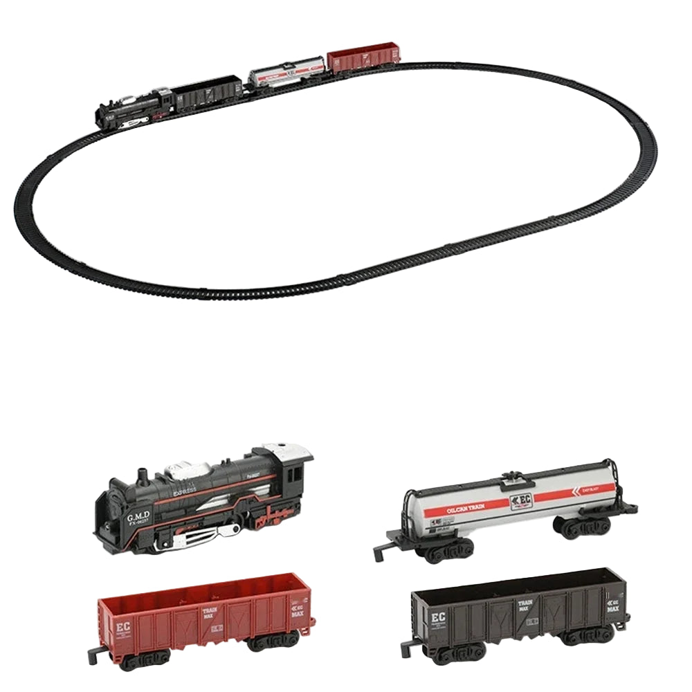 Elektrisk Togleke med Bane – Klassisk Modelltog for Barn | Batteridrevet Høyhastighetstog