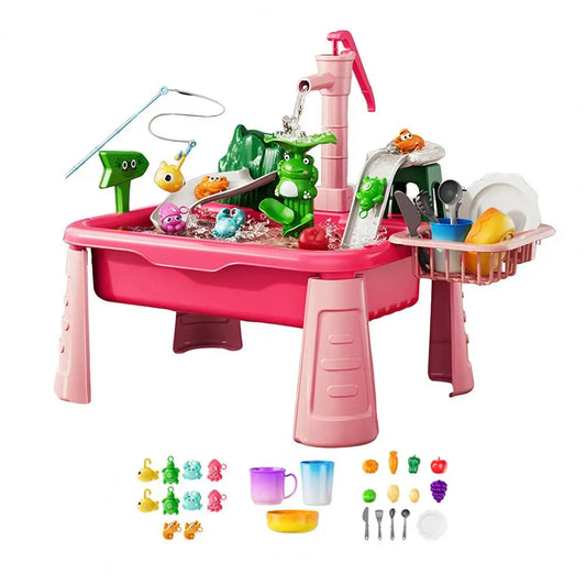 Lekekjøkken med Elektrisk Oppvask – Fargerike Tilbehør & Fiskespill