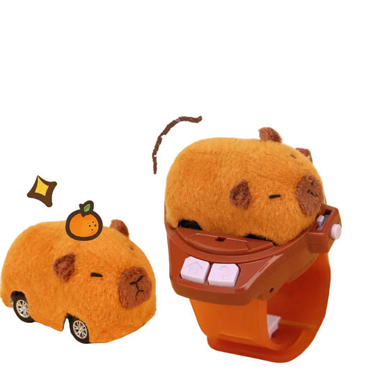 RC Bil med Klokke – Capybara & Kanin Design | Fjernstyrt Racerbil med Lys for Barn