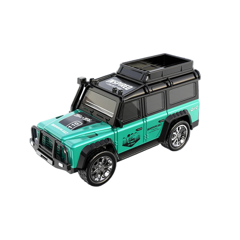 1:64 RC Mini Offroad-bil i Metall – Fjernstyrt Modellbil med Justerbar Fart & Tilhenger