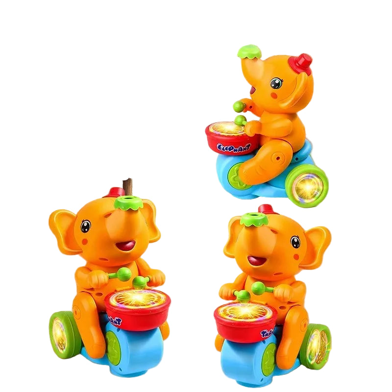 Musikalsk Gående Elefant – Læringsleke med Trommer, Lys og Lyd | Interaktiv og Pedagogisk Aktivitetsleke for Barn