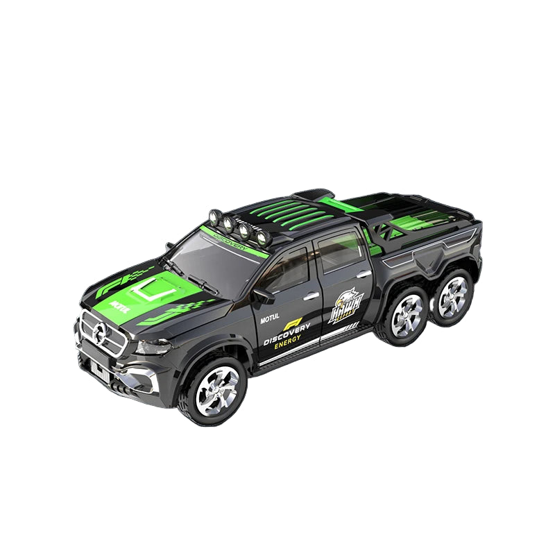 1:64 RC Mini Offroad-bil i Metall – Fjernstyrt Modellbil med Justerbar Fart & Tilhenger