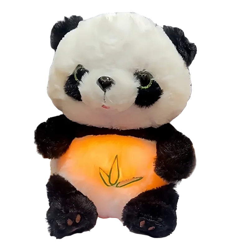 Beroligende Panda Kosedyr for Baby – Plysjdukke med Lys og Musikk | Søvnfremmende Nattvenn for Barn og Spedbarn