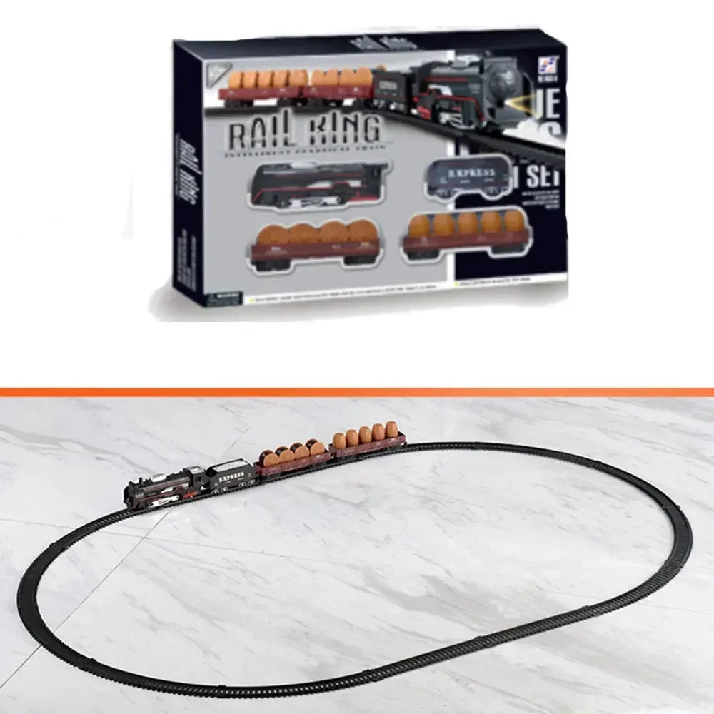 Elektrisk Togleke med Bane – Klassisk Modelltog for Barn | Batteridrevet Høyhastighetstog