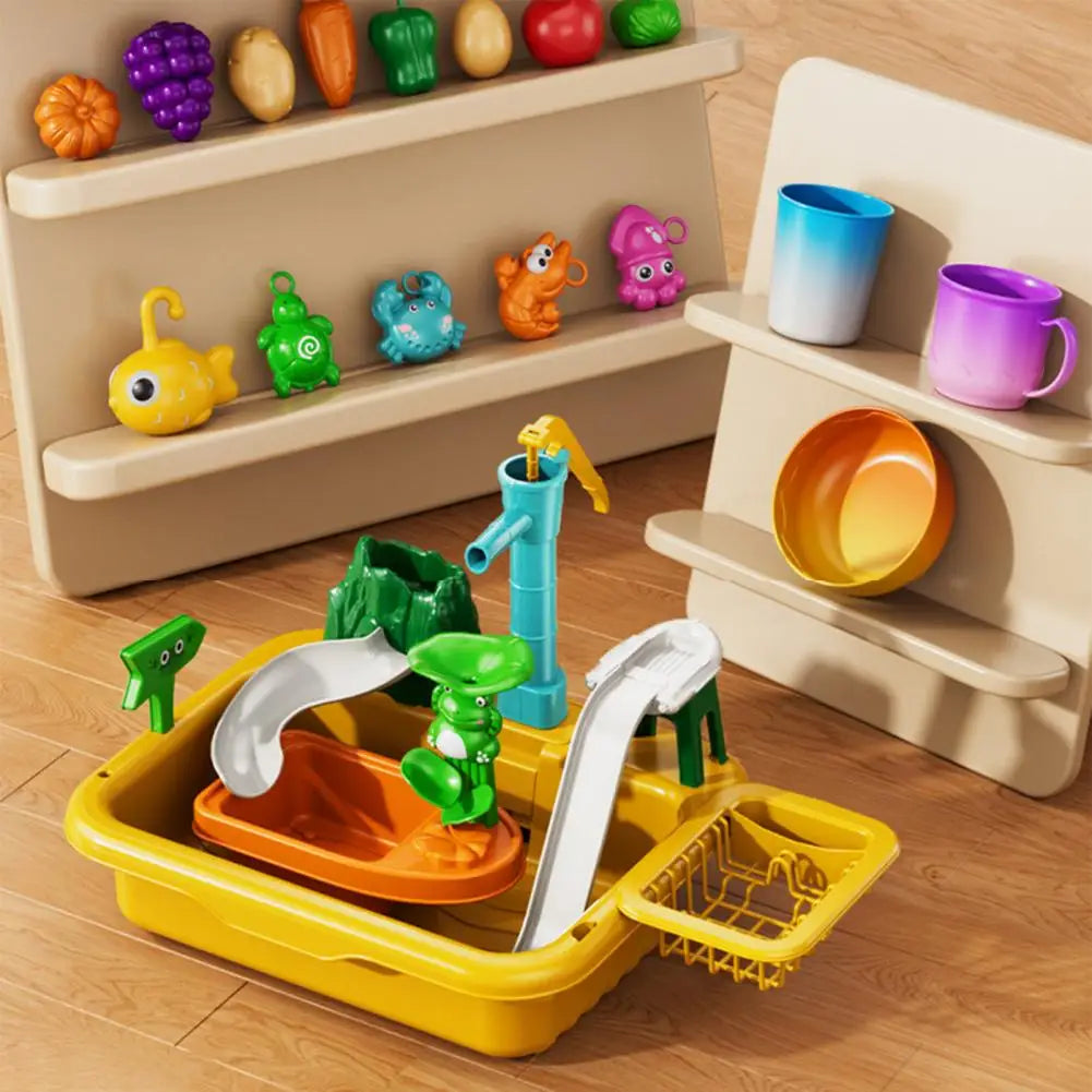 Lekekjøkken med Elektrisk Oppvask – Fargerike Tilbehør & Fiskespill