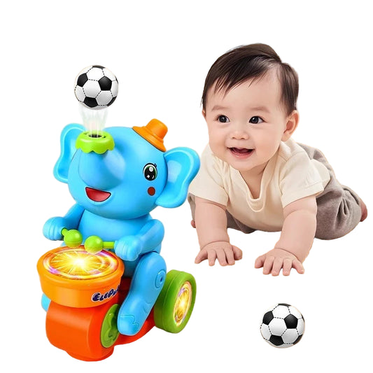 Musikalsk Gående Elefant – Læringsleke med Trommer, Lys og Lyd | Interaktiv og Pedagogisk Aktivitetsleke for Barn