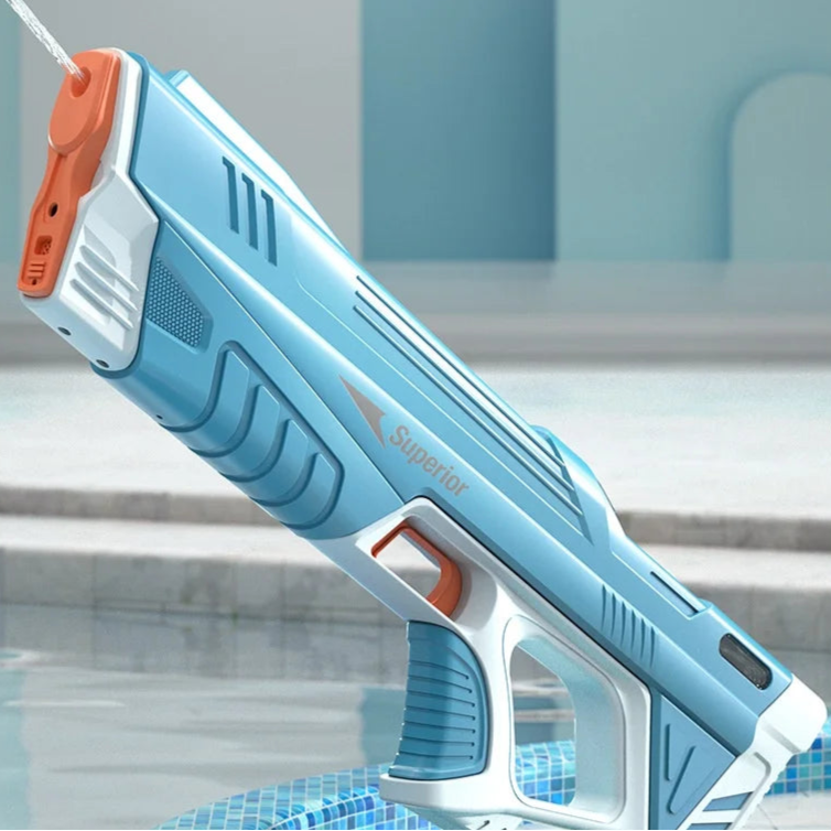 43 cm Elektrisk Vanngevær for Barn – Automatisk, Oppladbar og Klar for Vannkamp!