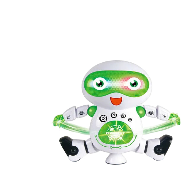 Dansende Robot med Lys & Musikk – 360° Interaktiv Leke | Batteridrevet Gave til Barn