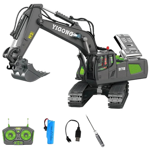RC Gravemaskin for Barn – Fjernstyrt Lastebil & Bulldoser | Elektrisk Byggeplassleke