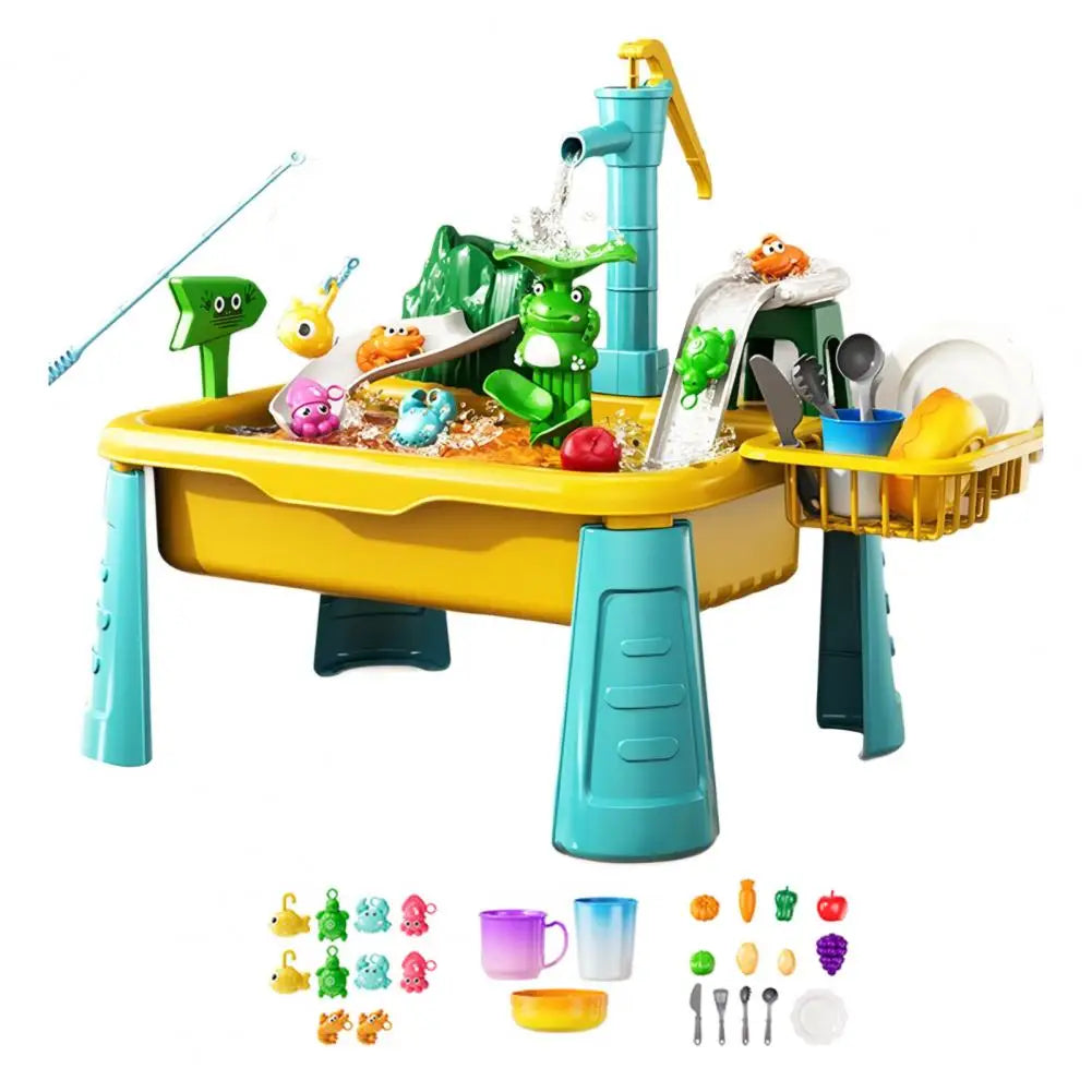 Lekekjøkken med Elektrisk Oppvask – Fargerike Tilbehør & Fiskespill