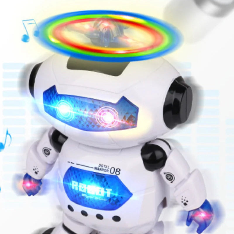 Dansende Robot med Lys & Musikk – 360° Interaktiv Leke | Batteridrevet Gave til Barn